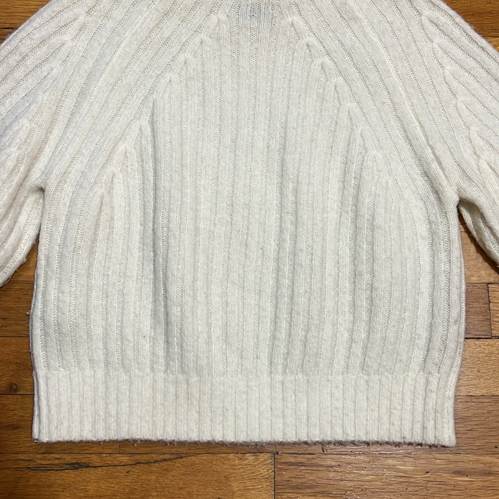 3.1 Phillip Lim 3/4 Sleeve Lofty Rib Alpaca Blend Sweater, size XS - Picture 10 of 11